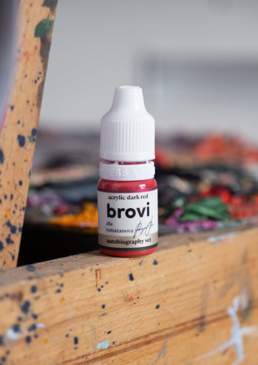 Brovi x Alla Romazanova- Acrylic Dark Red 5ml