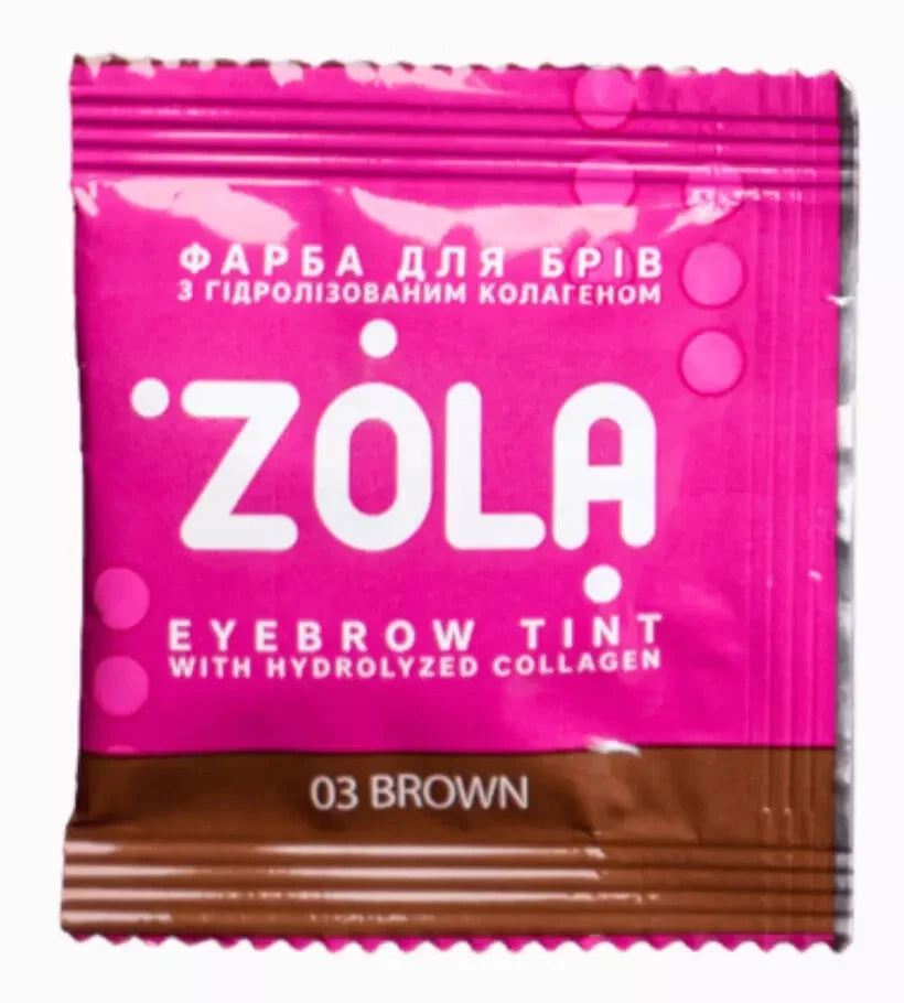 Zola Cosmetics - Eyebrow Tint Sachet - Brown 5ml