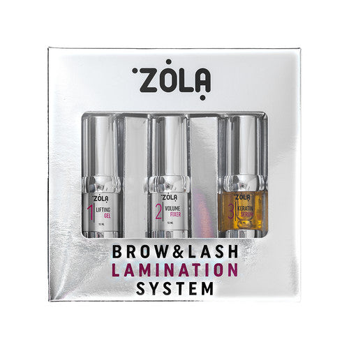 Zola Cosmetics - Eyelash & Eyebrow Lamination Kit 3 x 10ml