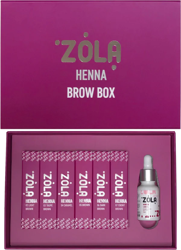 Zola Cosmetics - Eyebrow Henna Kit 6 x 10g