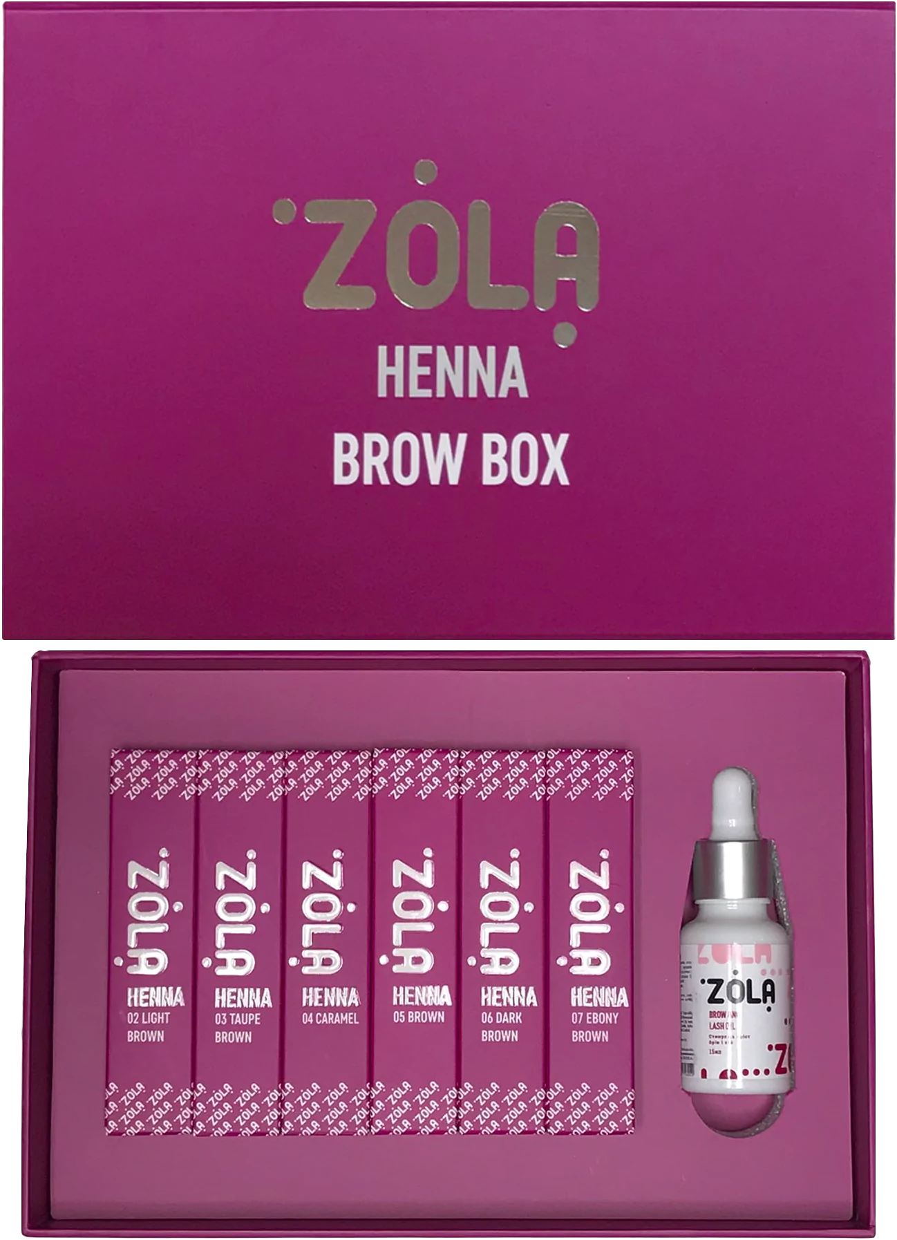 Zola Cosmetics - Eyebrow Henna Kit 6 x 10g