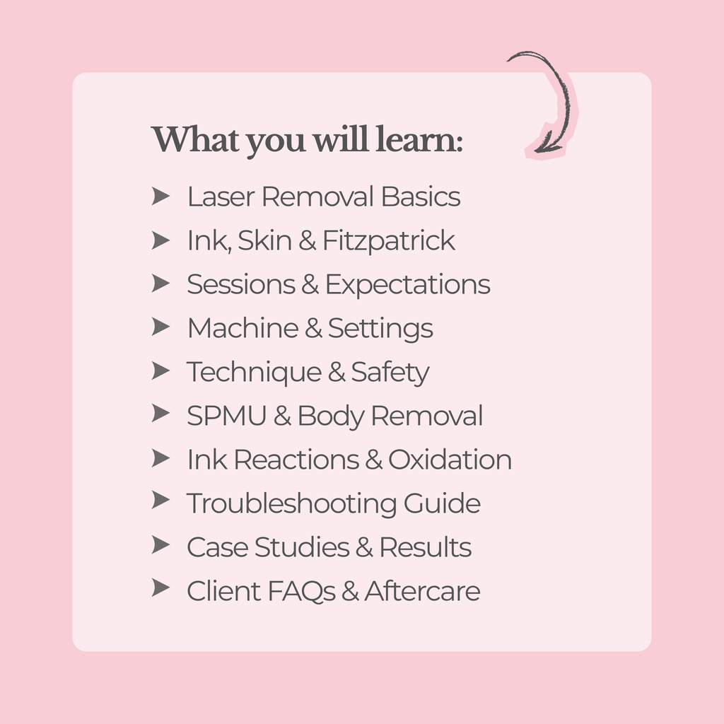 Tattoo/SPMU Removal Laser Masterclass | GgBrows