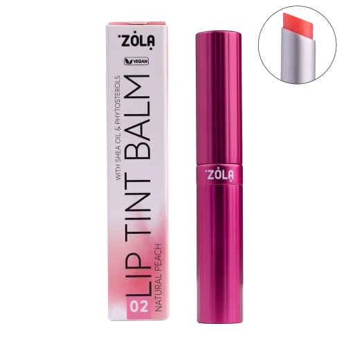Zola Cosmetics-  Lip Tint Balm - 02 Natural Peach