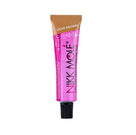 Nikk Mole - Eyebrow & Eyelash Dye - Light Brown 15ml