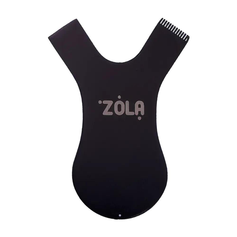 Zola Cosmetics- Metal Y Comb Applicator - Black