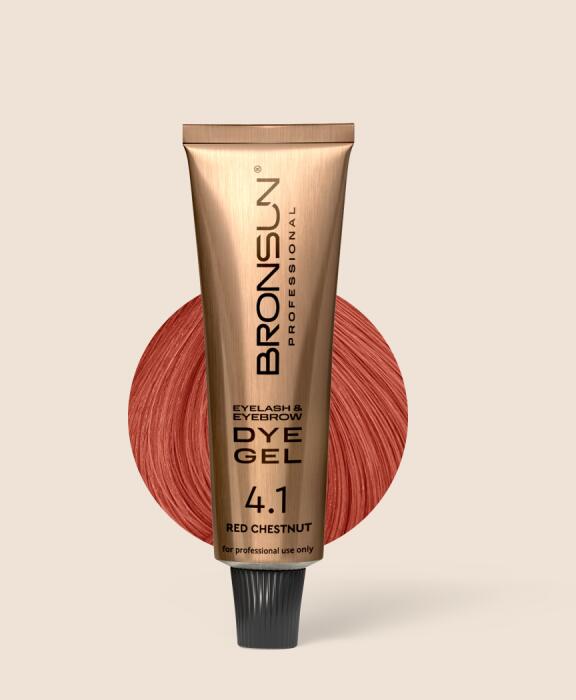 Bronsun - Eyelash & Eyebrow Gel Dye - Red Chestnut - 15ml