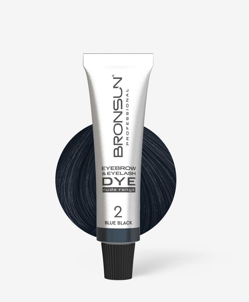 Bronsun- Eyebrow & Eyelash Cream Dye NUDE range #2 Blue Black 15ml