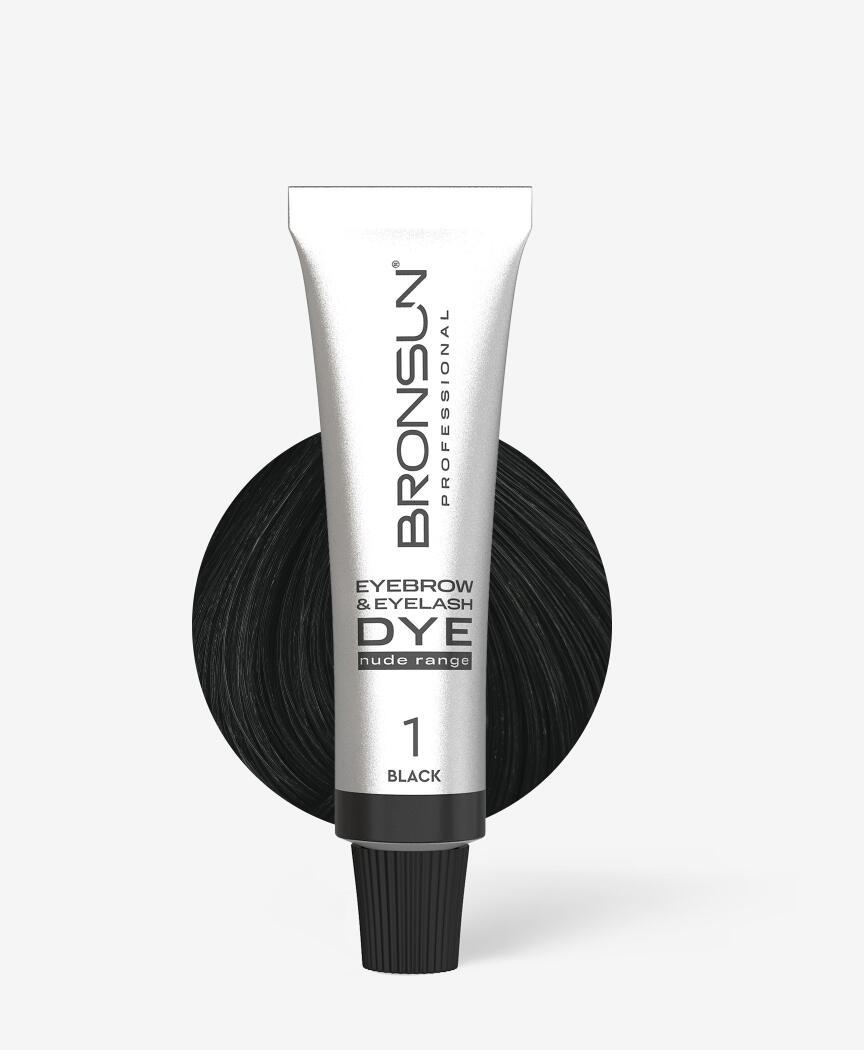 Bronsun- Eyebrow & Eyelash Cream Dye NUDE range #1 Black 15ml