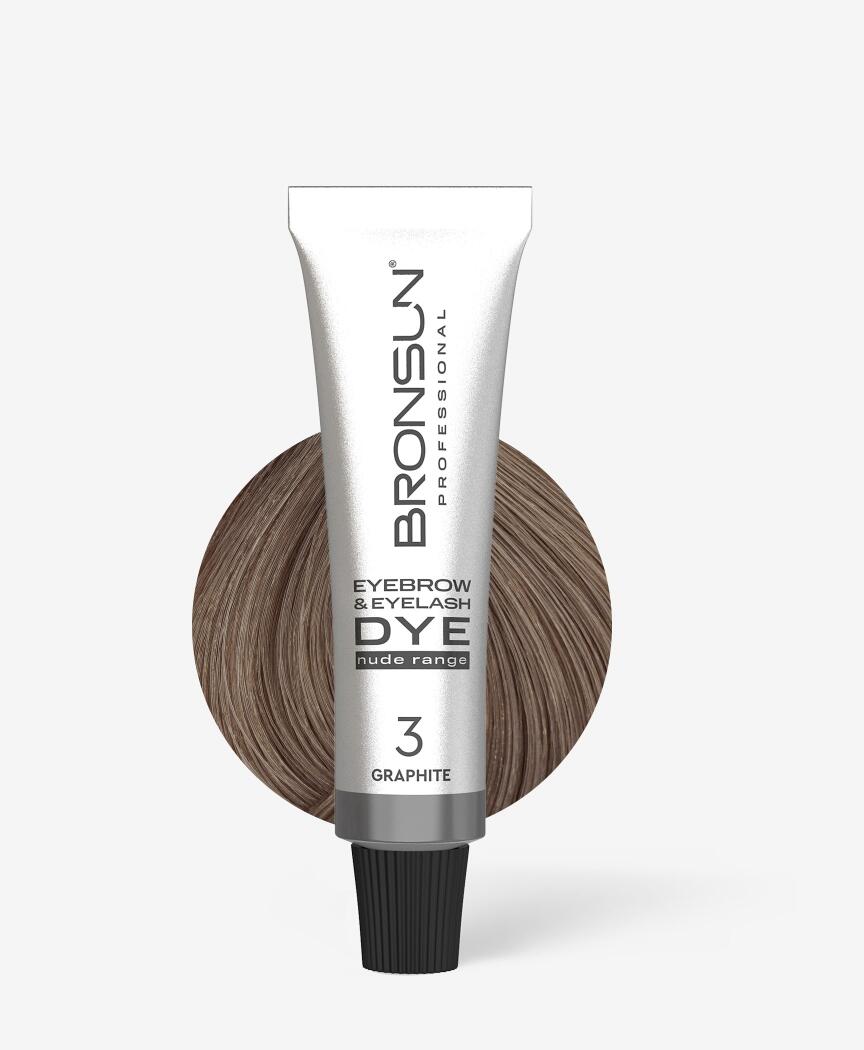 Bronsun- Eyebrow & Eyelash Cream Dye NUDE range #3 Graphite 15ml
