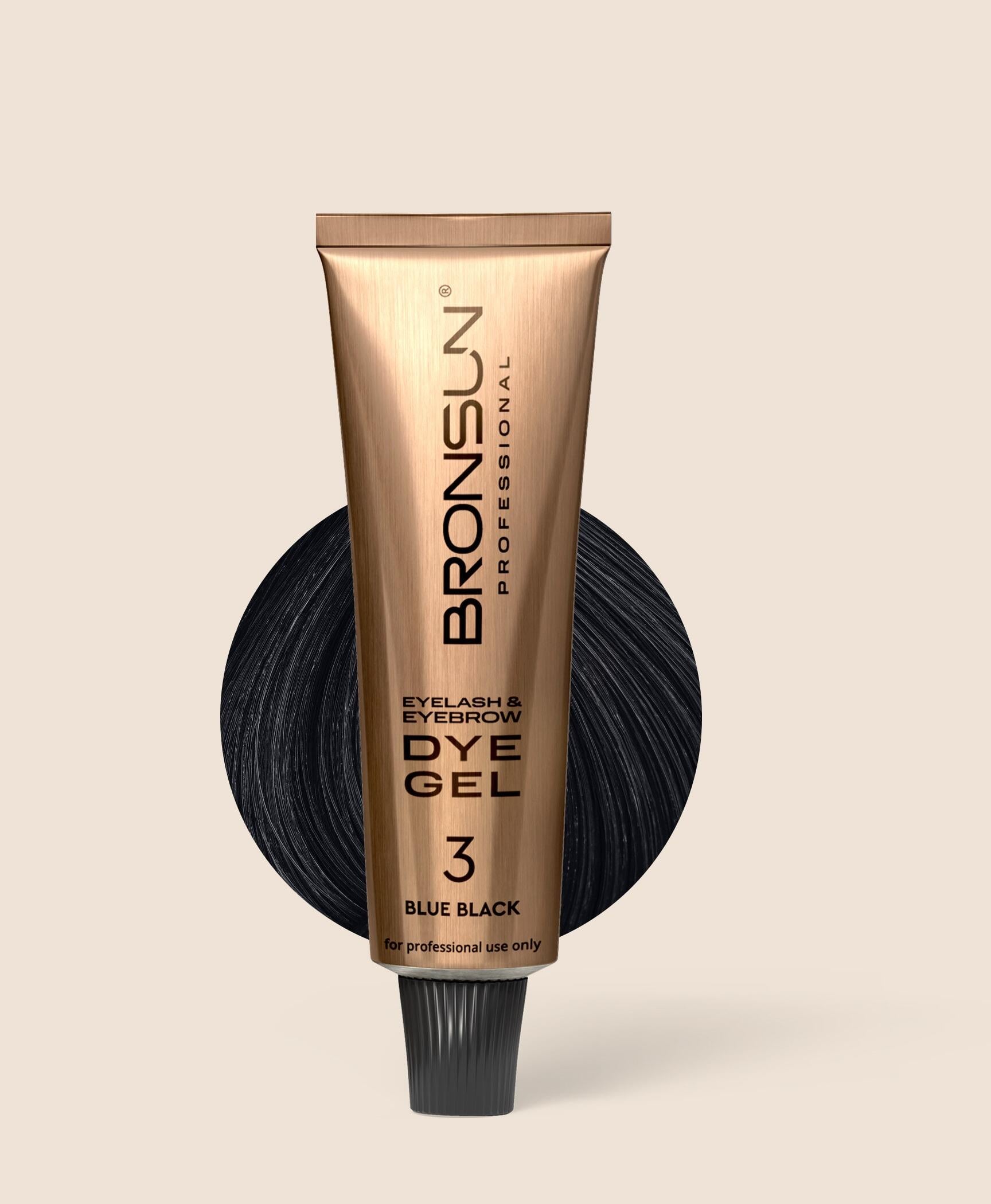 Bronsun - Eyelash & Eyebrow Gel Dye - Blue Black - 15ml