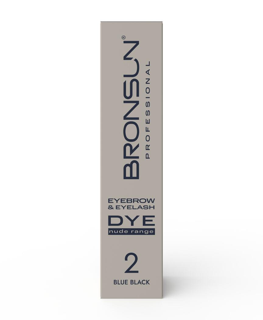 Bronsun- Eyebrow & Eyelash Cream Dye NUDE range #2 Blue Black 15ml