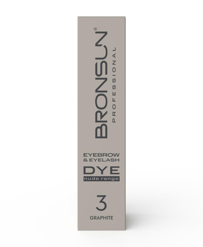 Bronsun- Eyebrow & Eyelash Cream Dye NUDE range #3 Graphite 15ml