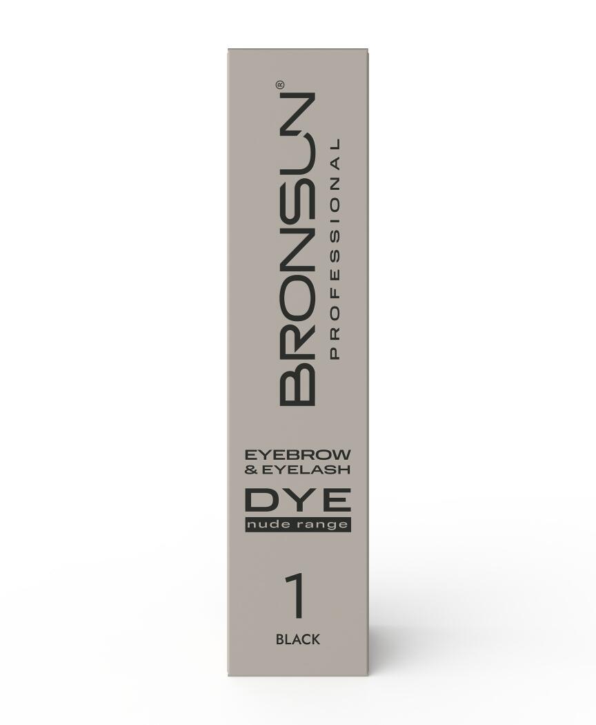 Bronsun- Eyebrow & Eyelash Cream Dye NUDE range #1 Black 15ml
