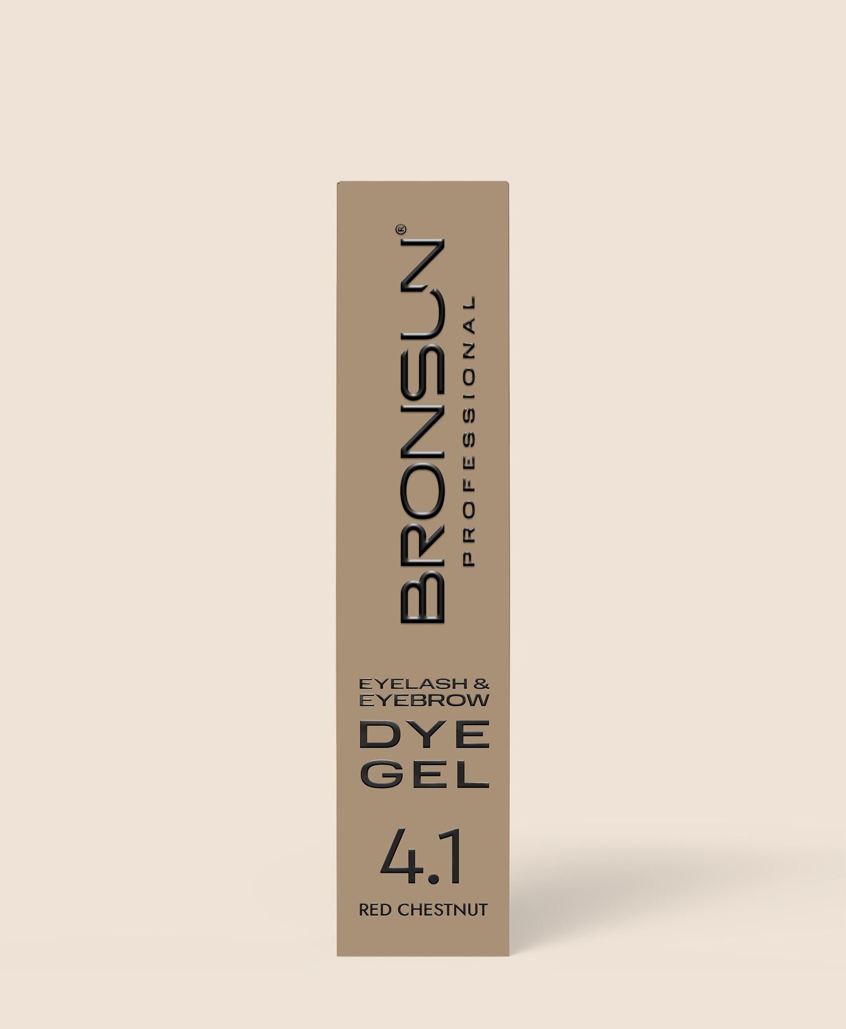 Bronsun - Eyelash & Eyebrow Gel Dye - Red Chestnut - 15ml