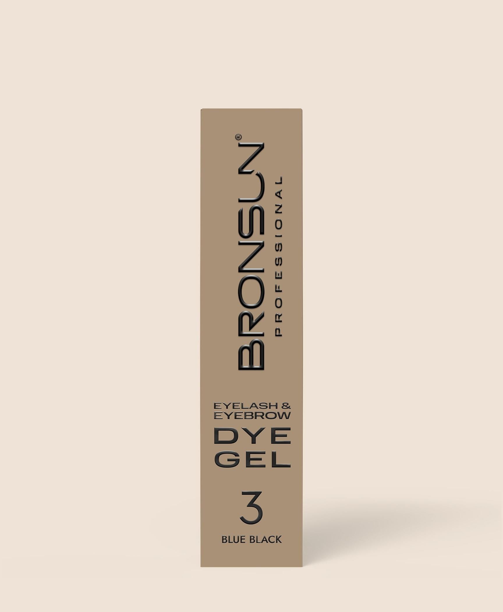 Bronsun - Eyelash & Eyebrow Gel Dye - Blue Black - 15ml