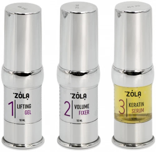 Zola Cosmetics - Eyelash & Eyebrow Lamination Kit 3 x 10ml
