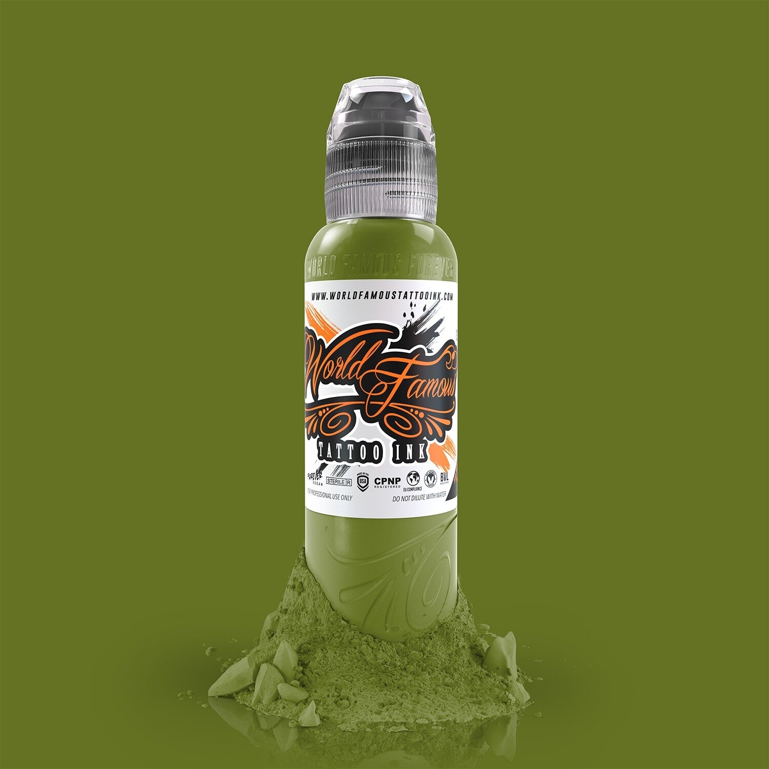 World Famous Ink- Jay Freestyle Watercolor Olive 30ml